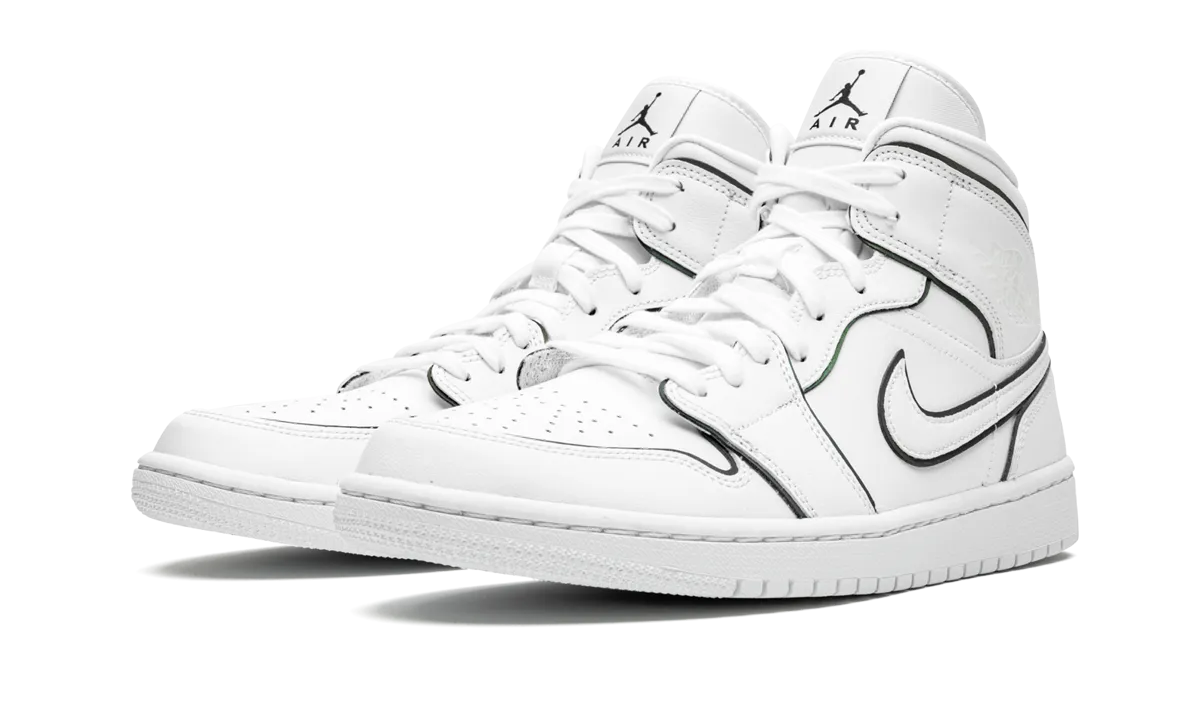 AIR JORDAN 1 MID WMNS "Iridescent Outline" Distinctive chic EVA foam