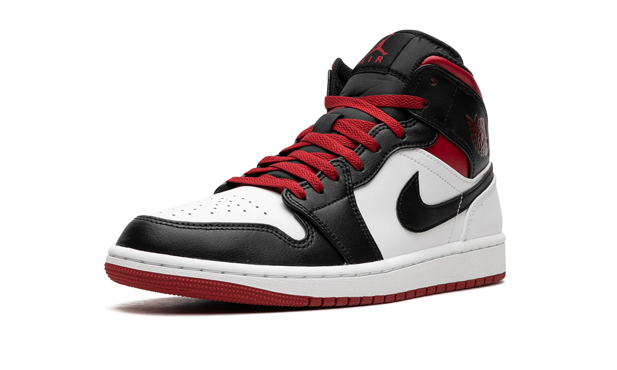 Air Jordan 1 Mid "Gym Red Black Toe" Orthopedic Design Responsive Rebound