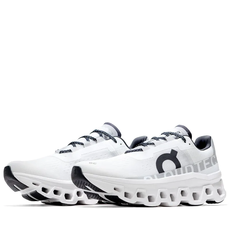 On Cloudmonster - All White Thermoplastic Construction Casual Appeal