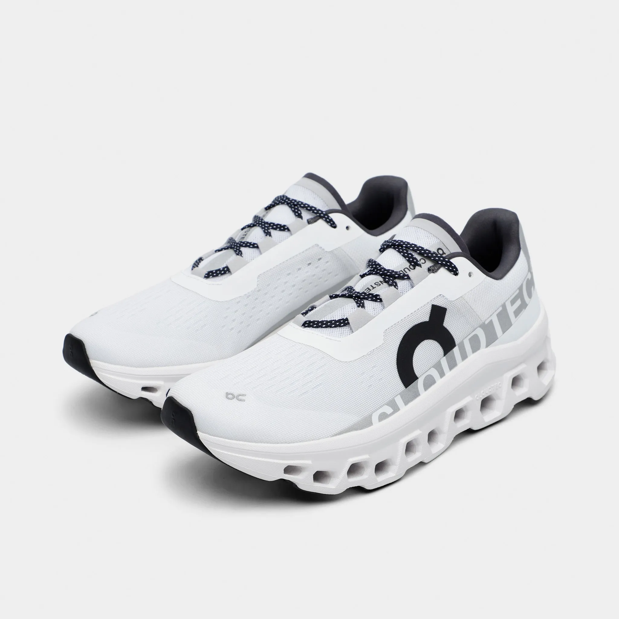 On Cloudmonster 1 / All White Shockproof