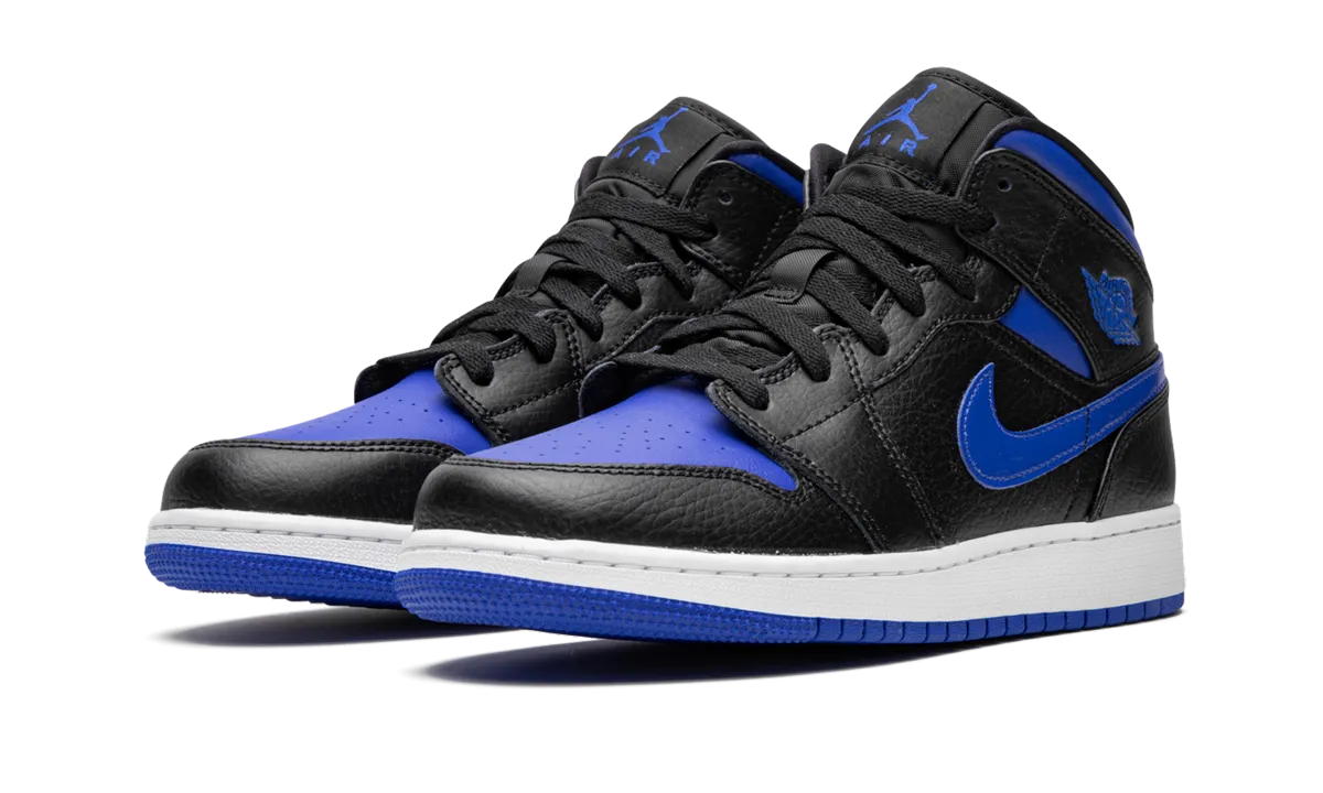 Air Jordan 1 MID GS "Black Royal" Bold Grip City Fit