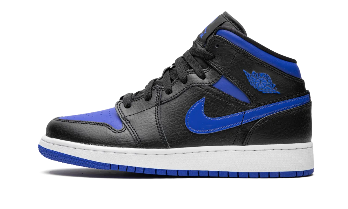 Jump Support Fresh Style Air Jordan 1 MID GS "Black Royal"