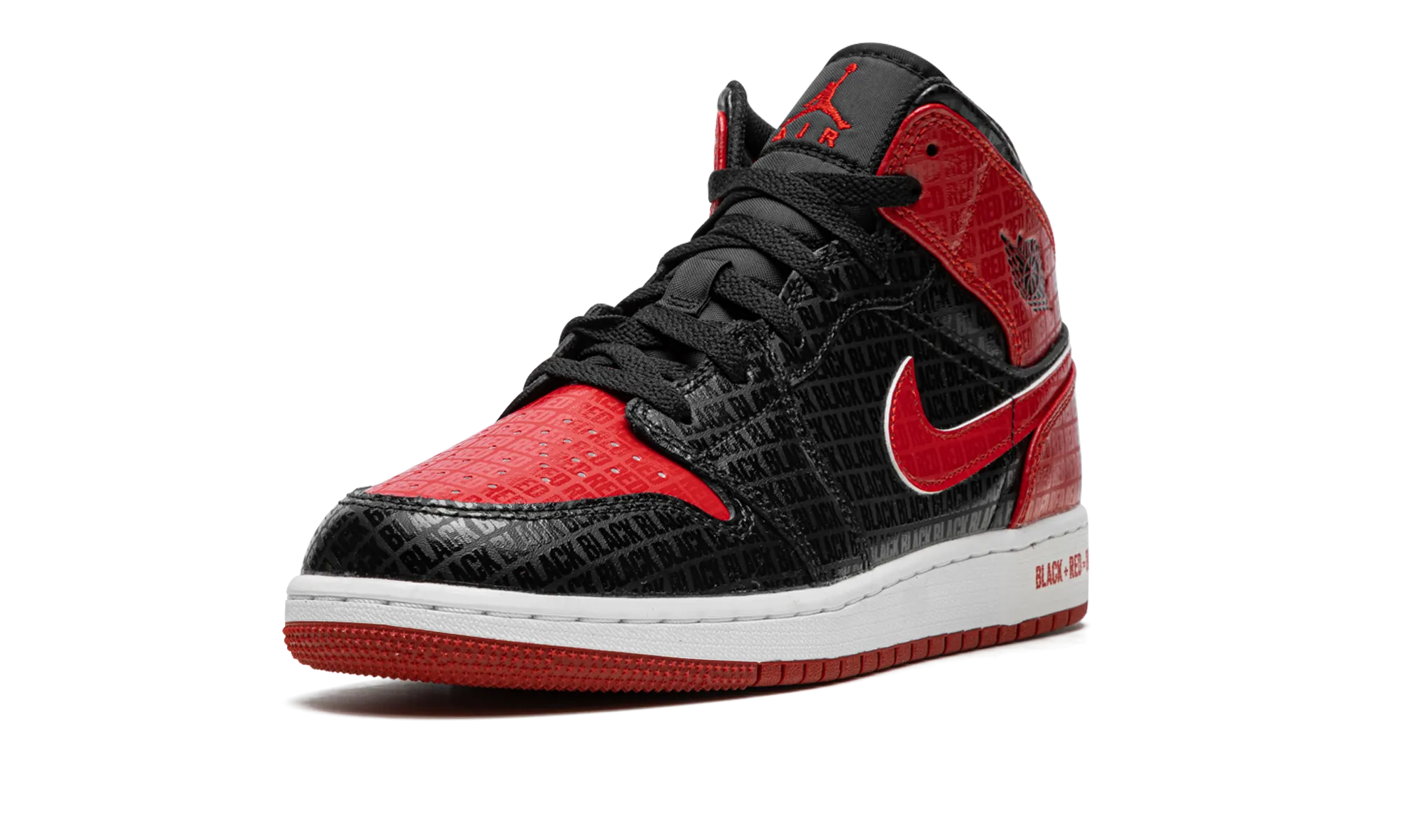 Lightweight Material Air Jordan 1 Mid GS "Bred Text"