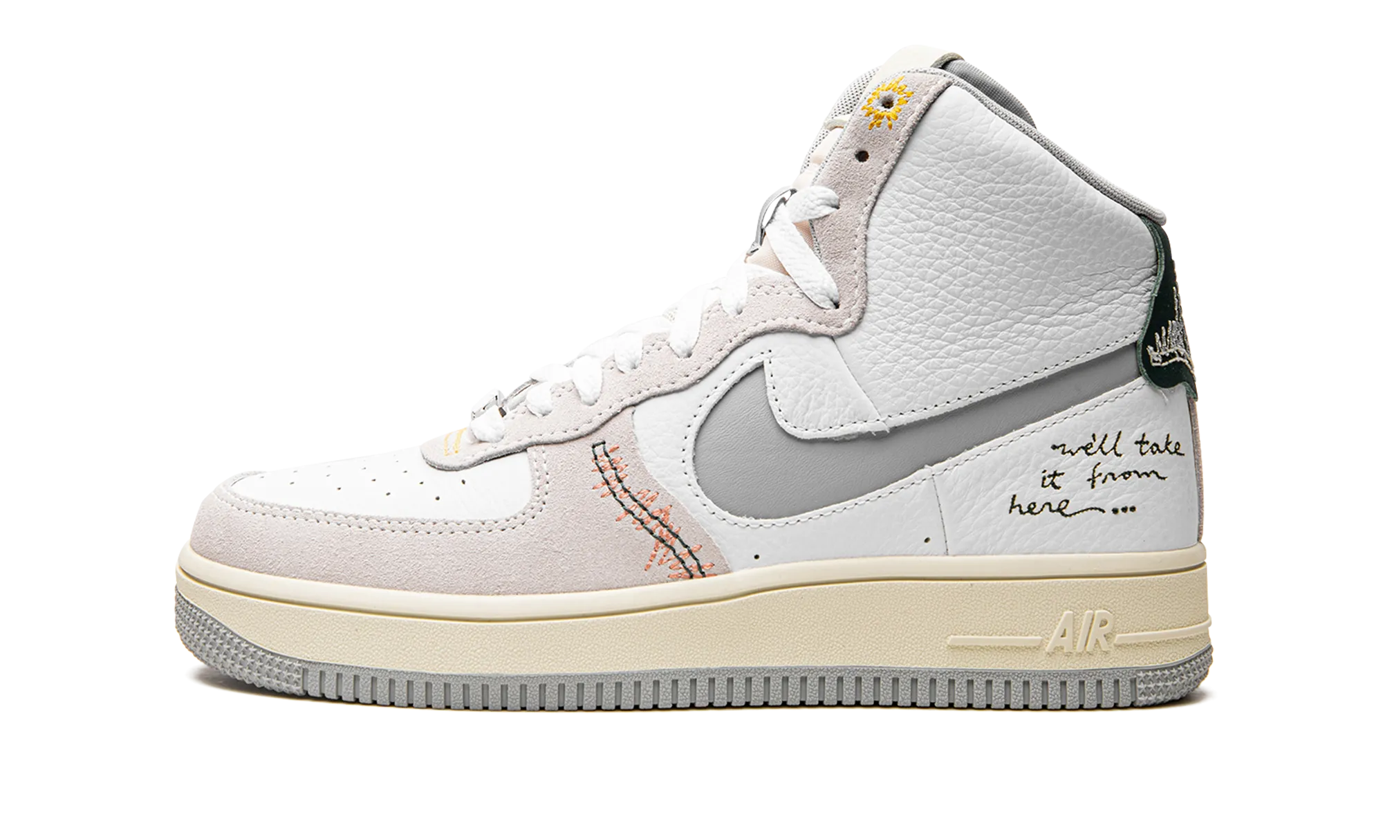 Elastic Wear City Walking AIR FORCE 1 HIGH SCULPT WMNS "We'll Take It From Here"