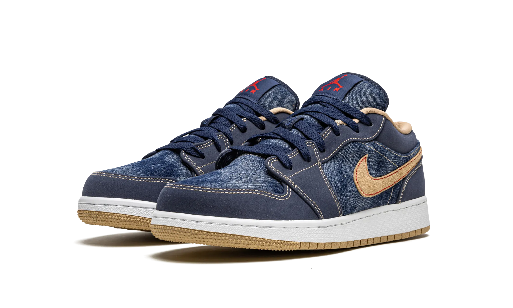 Smart Performance Heel lock Air Jordan 1 Low SE GS "Denim"
