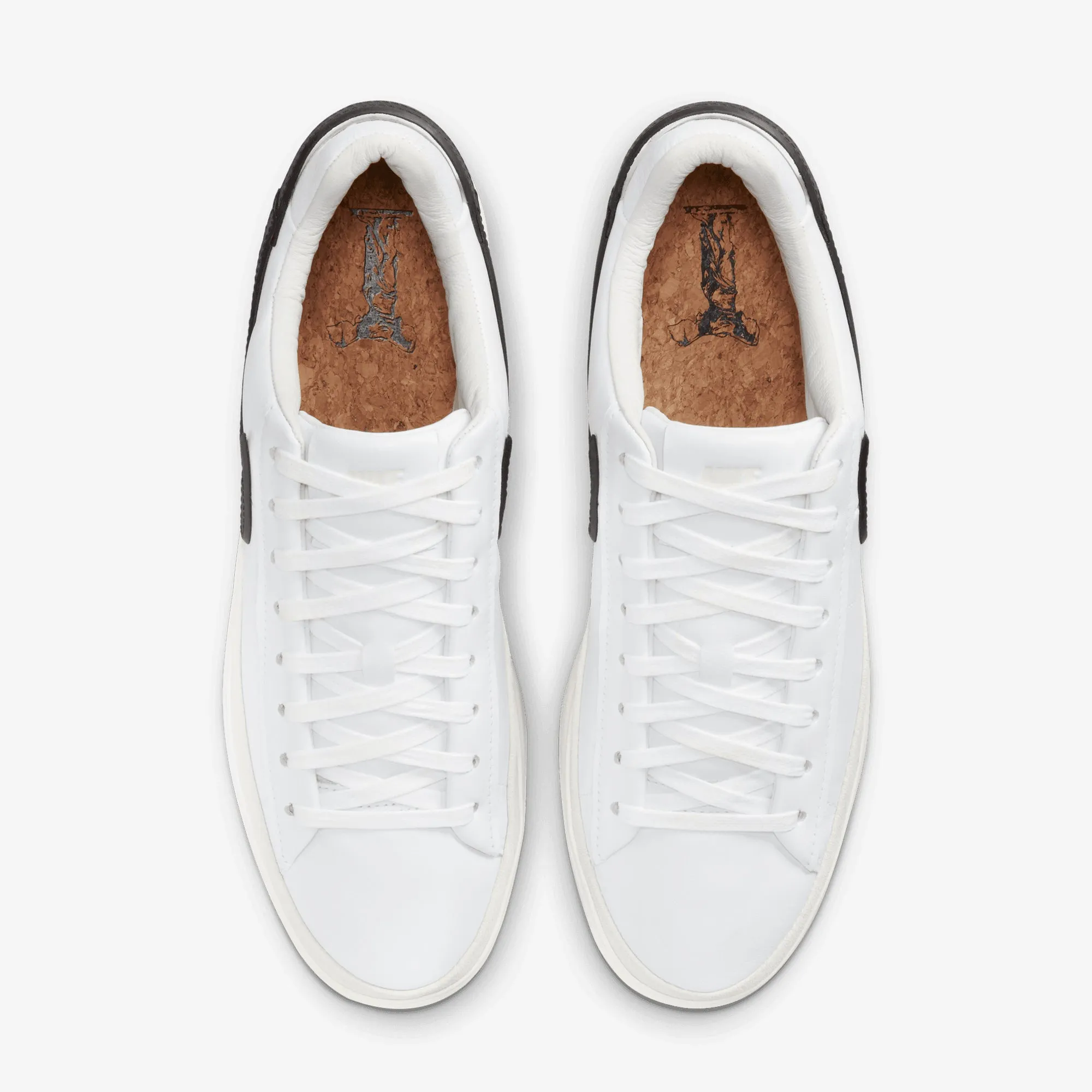 Subtle Texture Light Touch Nike | BLAZER PHANTOM LOW  { SUMMIT WHITE/BLACK-WHITE-SAIL