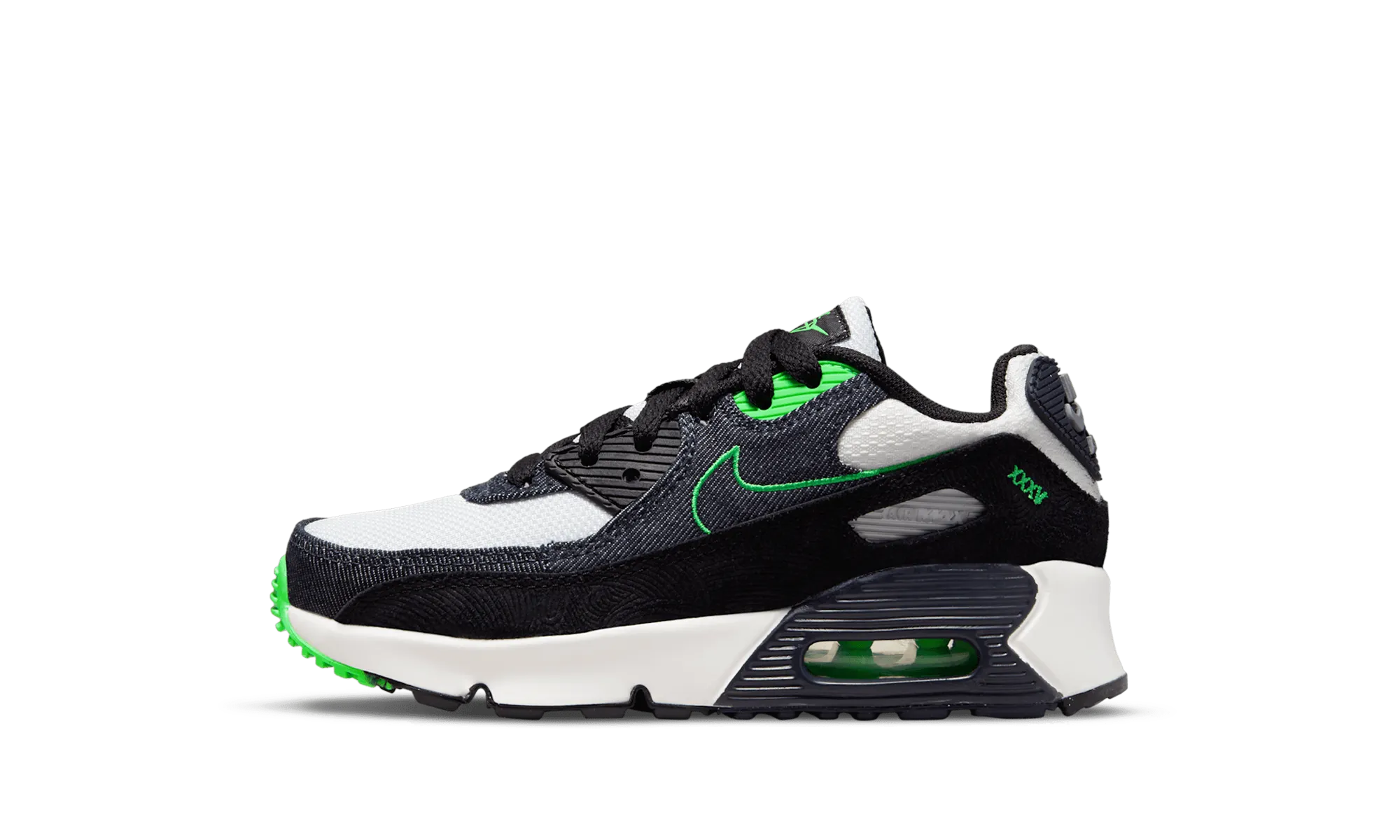 Outstanding breathability Air Max 90 Leather SE PS "Black Scream Green"