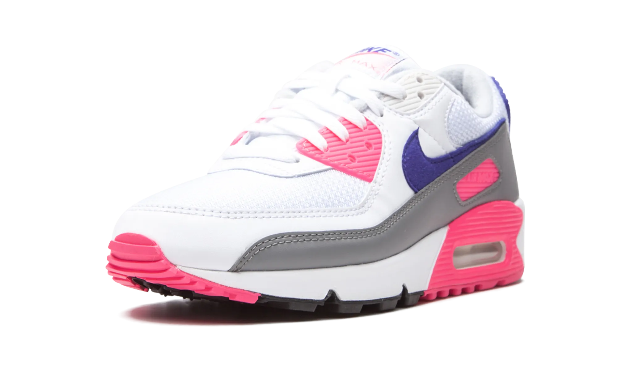 AIR MAX 90 WMNS "Laser Pink" running in the cold windy - day shoes