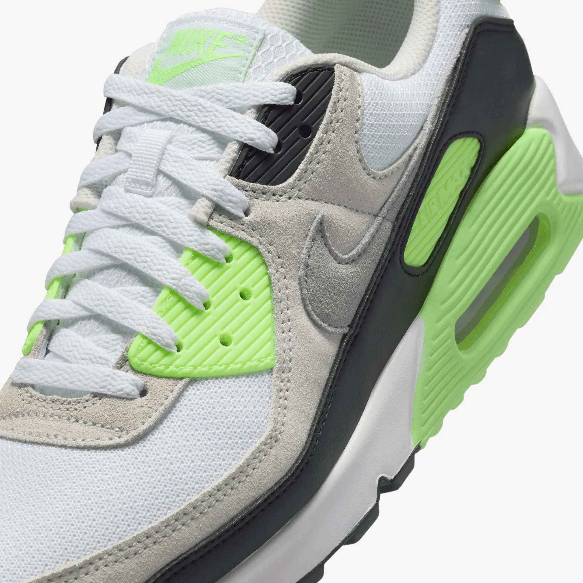 Shock absorption tech Sock Like Fit Nike | AIR MAX 90 { WHITE/CAVE STONE-LIGHT BONE