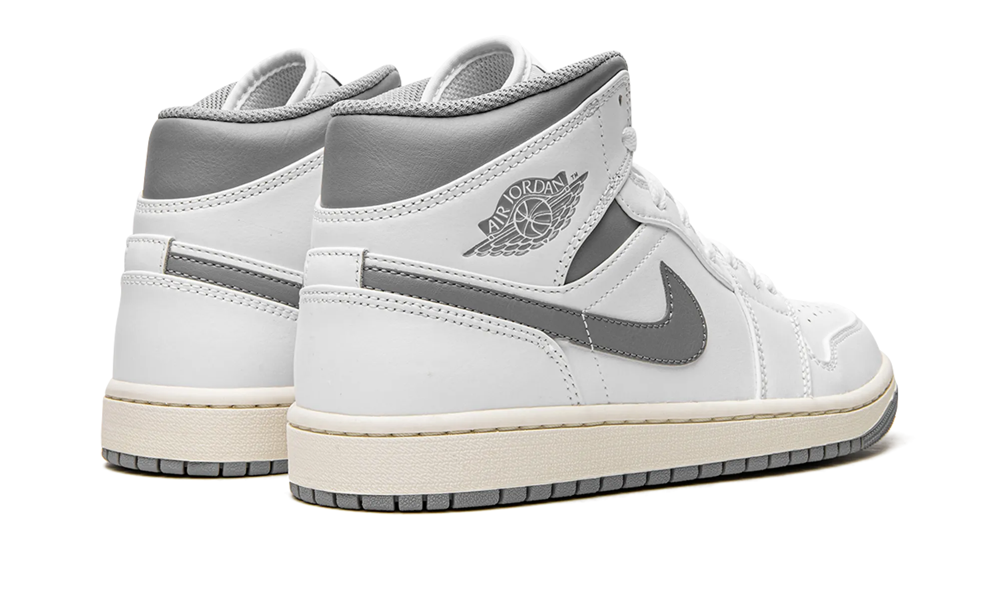 Air Jordan 1 Mid "White / Stealth Grey" Flexible Grip