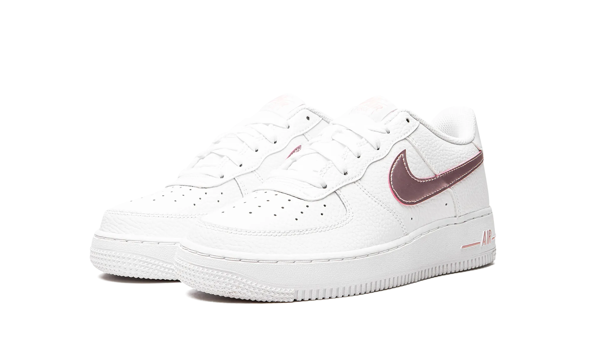Air Force 1 GS "White/Pink Glaze" Powerful Traction