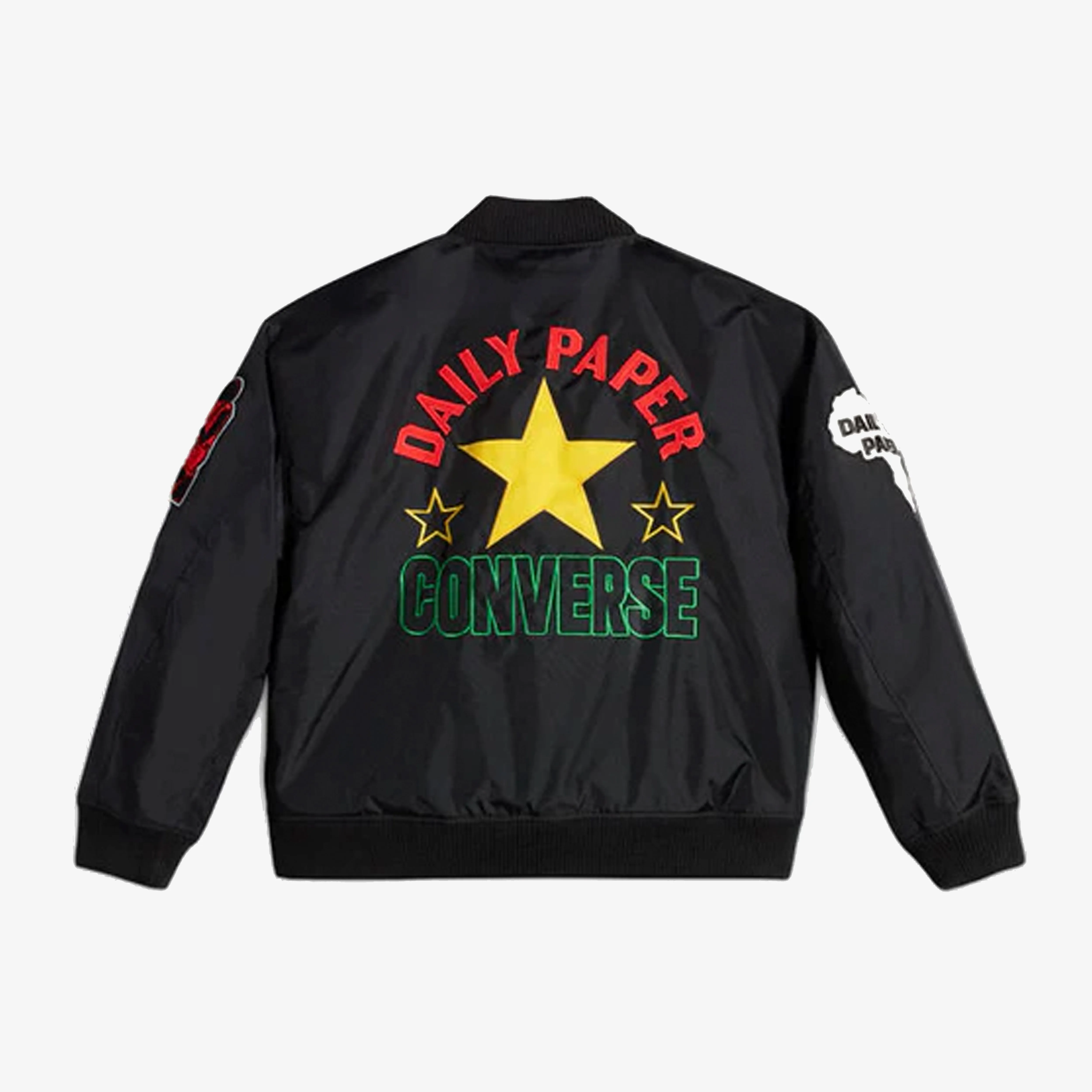 Easy Match Converse | X DAILY PAPER STADIUM JACKET { BLACK