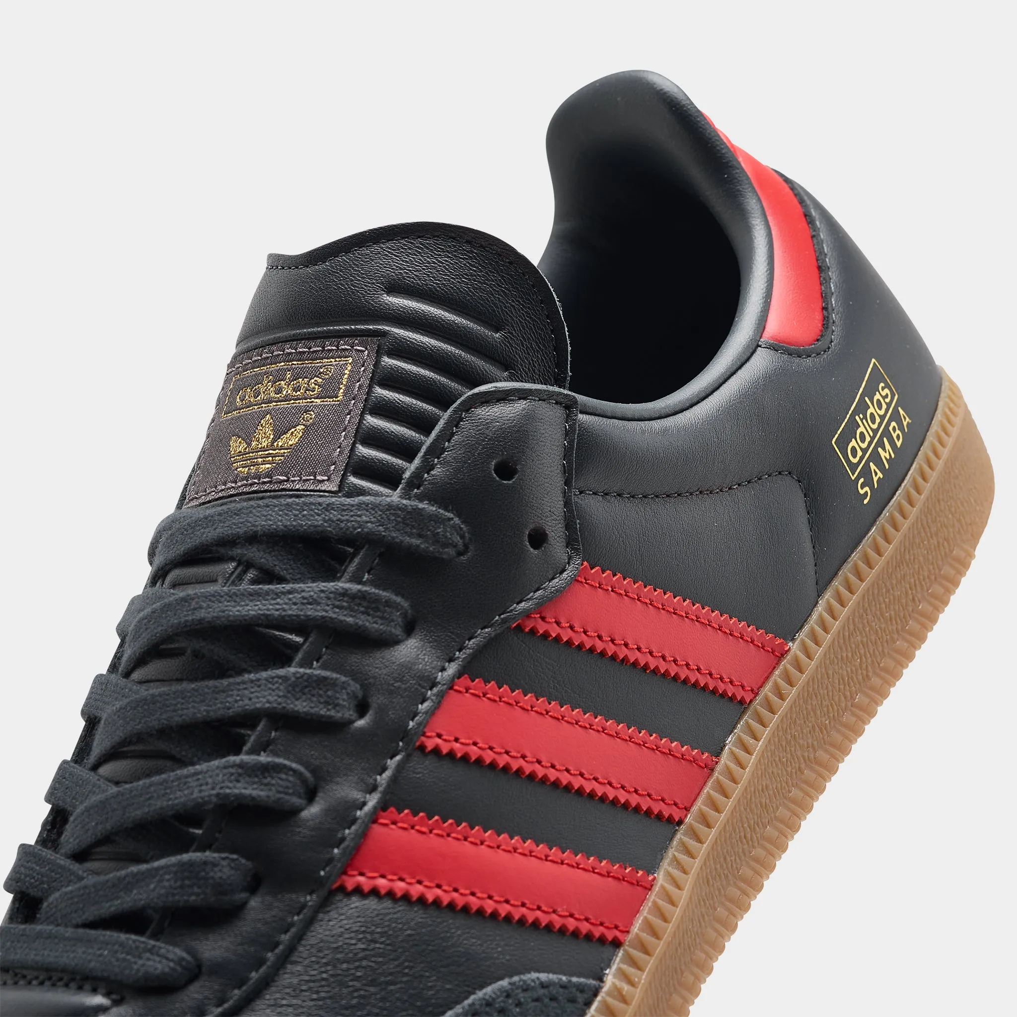 Quick Change adidas Samba OG Carbon / Better Scarlet - Gum