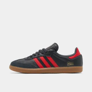 adidas Samba OG Carbon / Better Scarlet - Gum SyntheticLeather Active Run