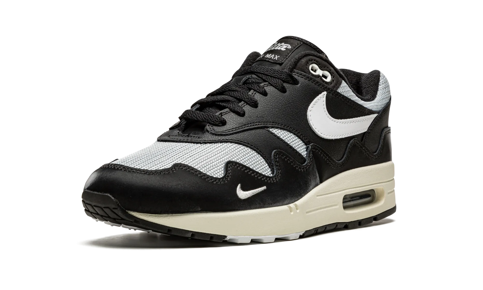 Air Max 1 "Patta - Black" rehabilitation running shoes men's running shoes