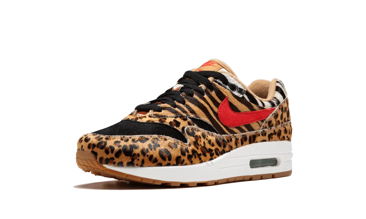 running shoes with traction pattern weekday run shoes Air Max 1 DLX "Atmos Animal Pack 2.0"