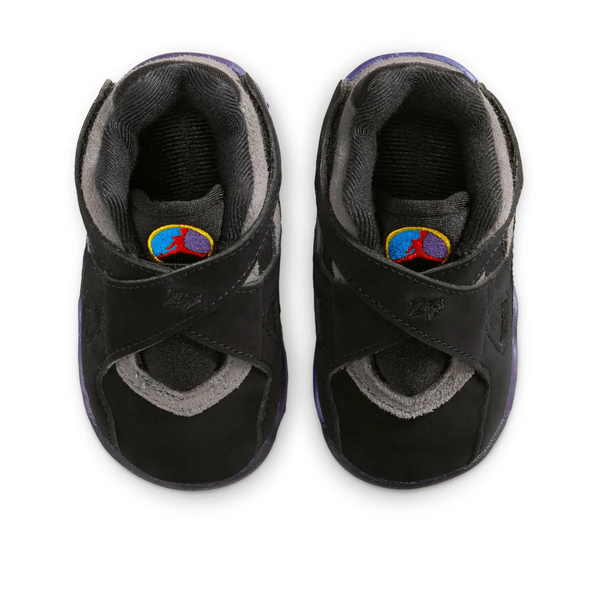 Jordan 8 Retro 'Aqua' (TD) - Black/Multi Work Casual