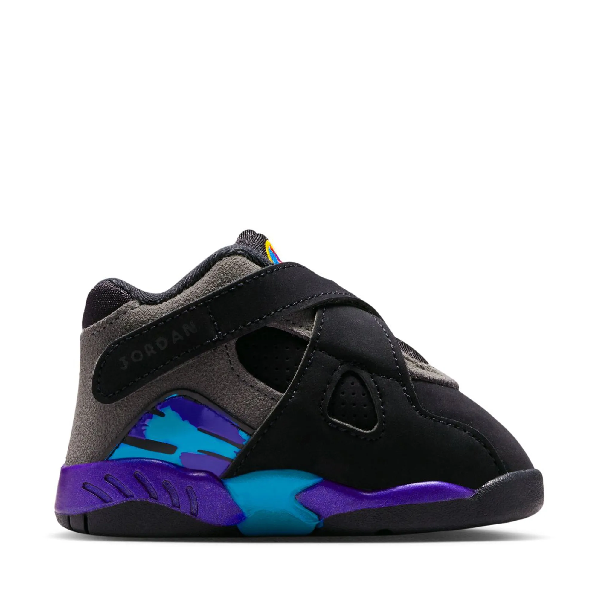 TPU Midsole Airflow Channel Tech Jordan 8 Retro 'Aqua' (TD) - Black/Multi