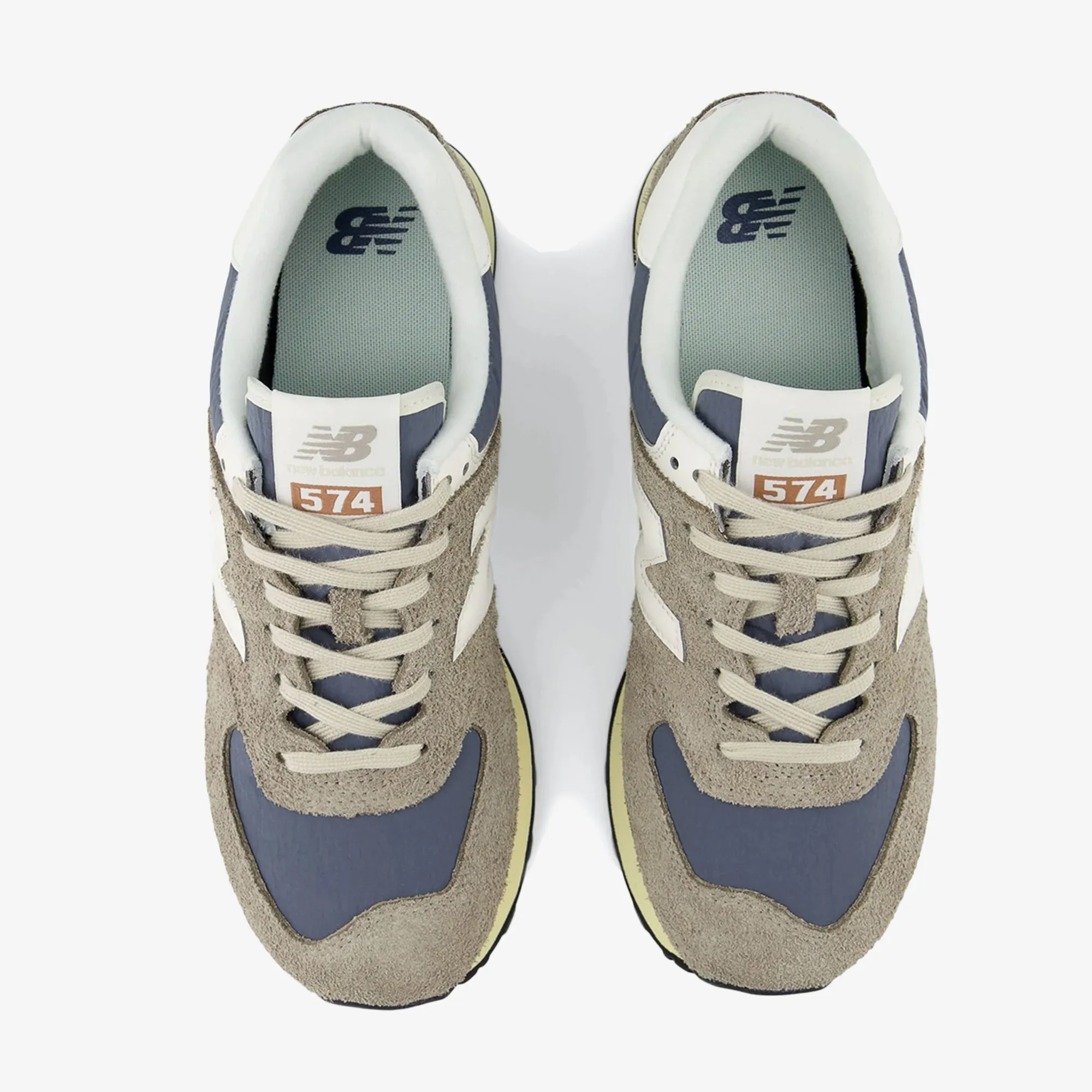 New Balance | 574 { ARID STONE/SEA SALT anti - slip function running in a tide pool area shoes