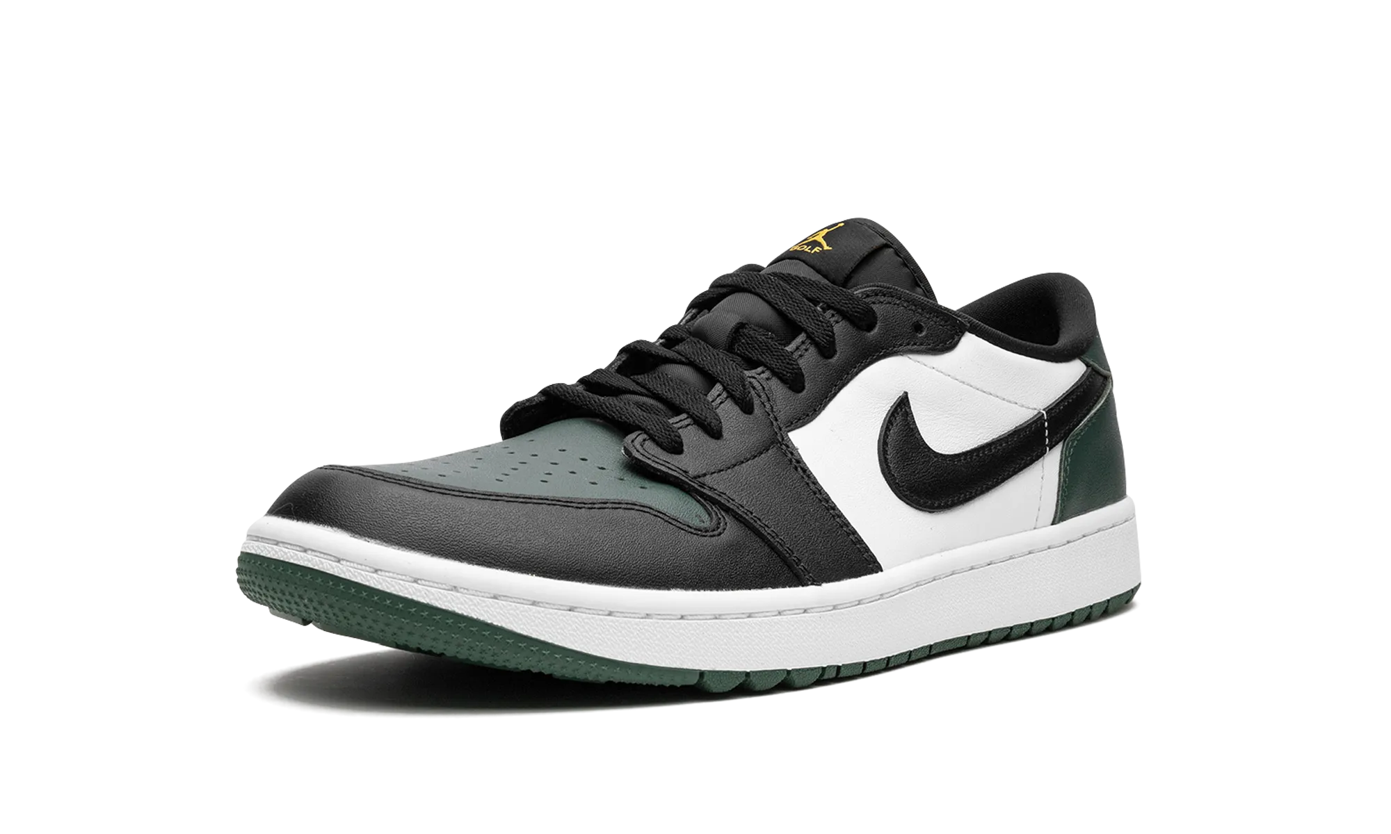 Perforated Tongue Air Jordan 1 Low Golf "Noble Green"