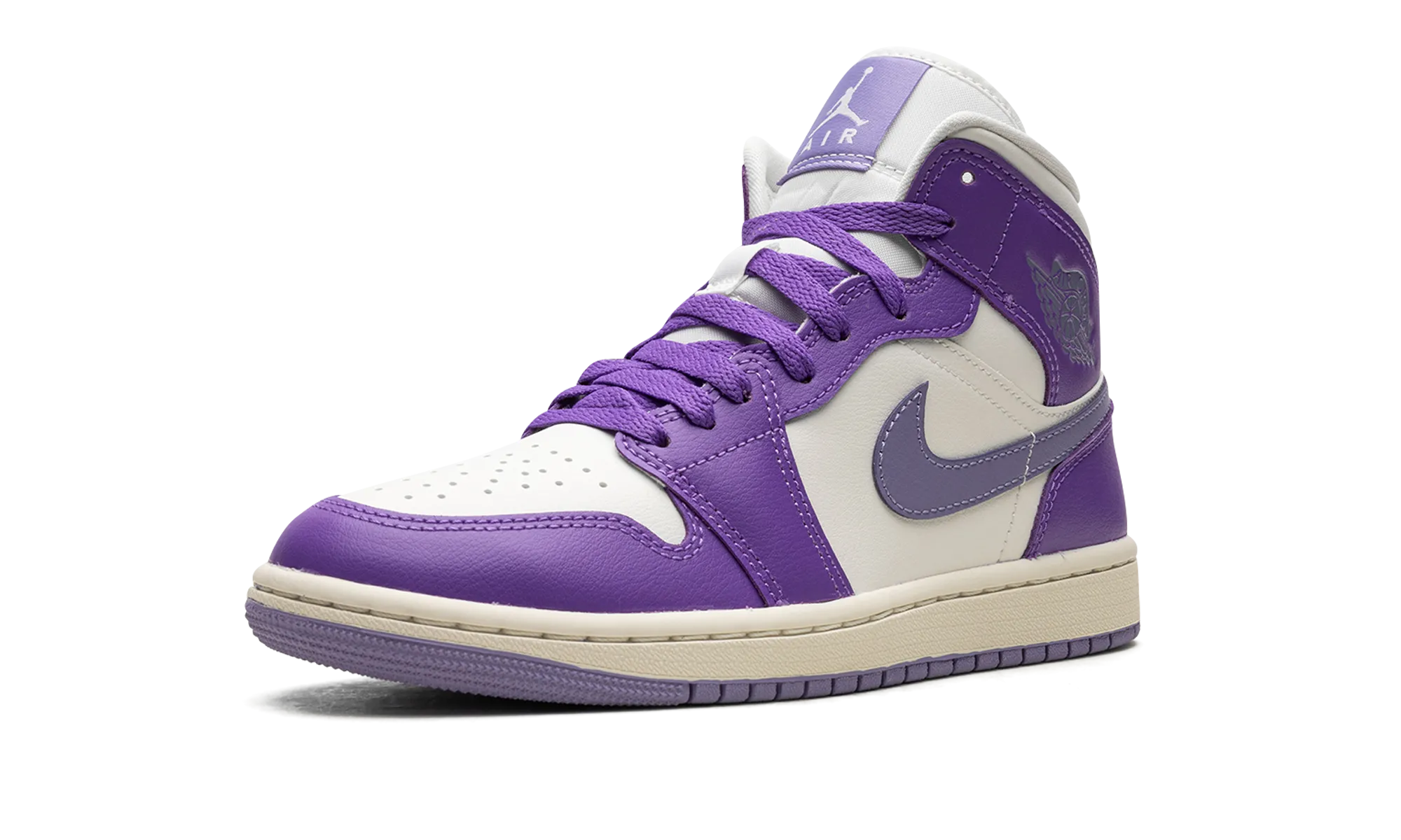 Perforated Airflow Zones AIR JORDAN 1 MID WMNS "Action Grape"
