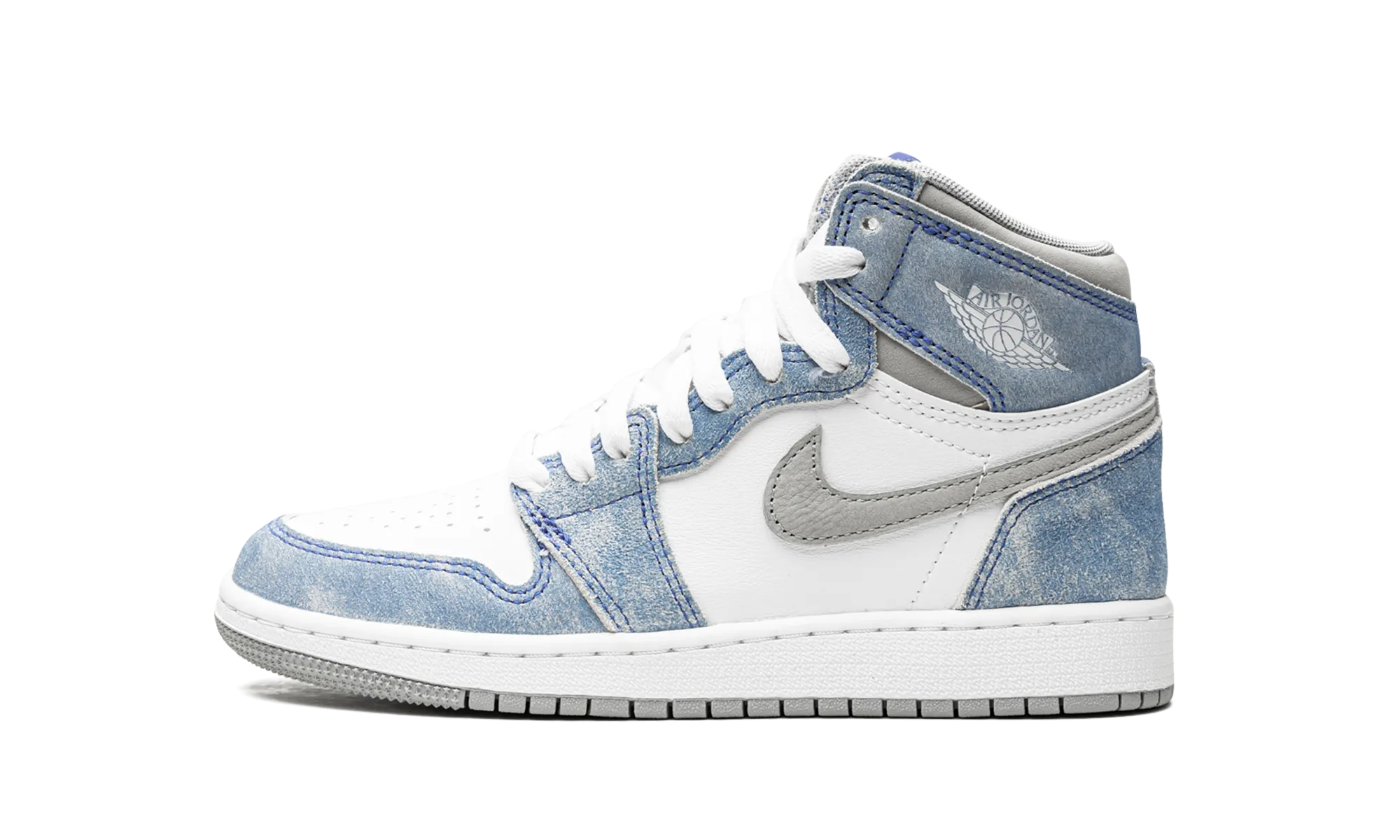 Air Jordan 1 High OG GS "Hyper Royal" Compression Resistant Midsole Velcro fastening
