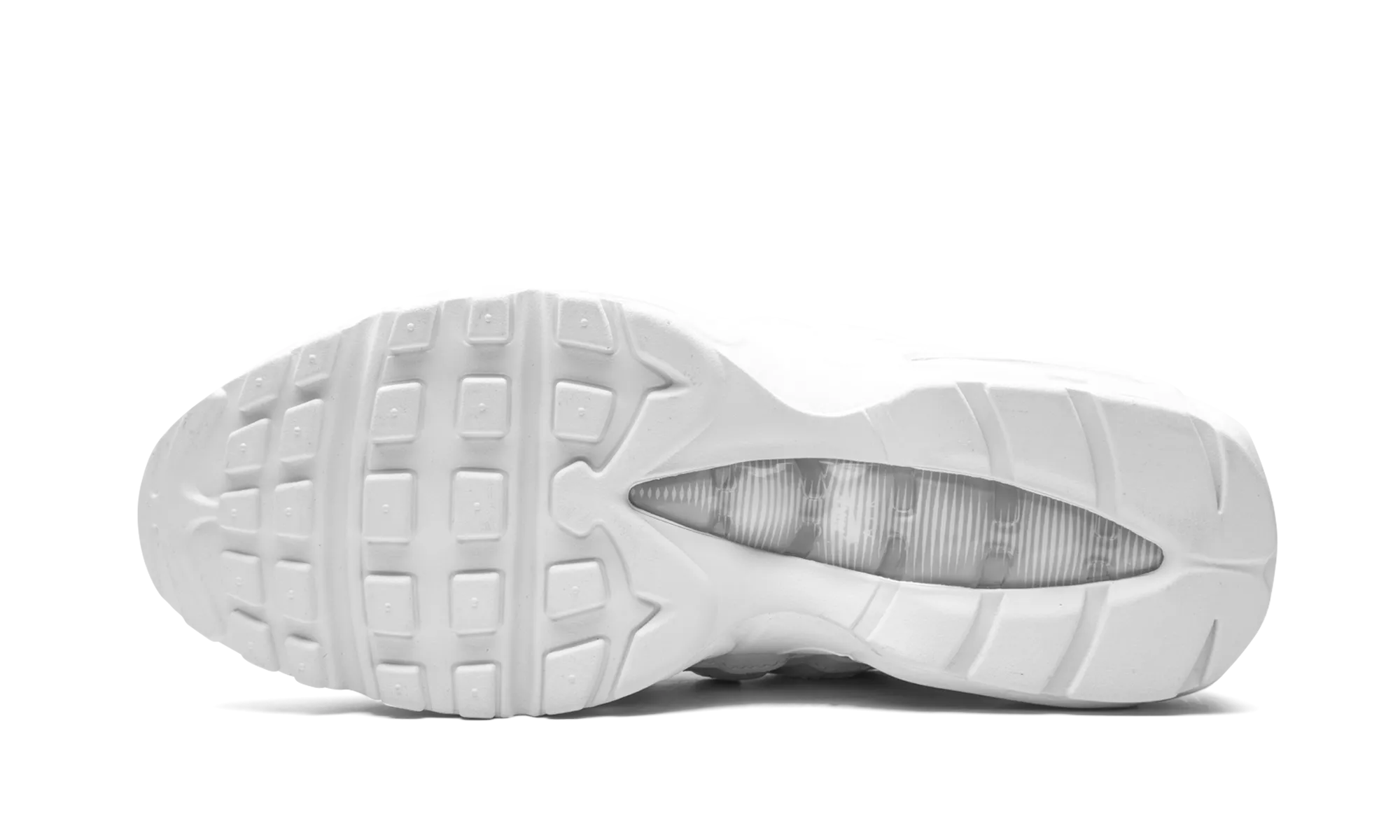 Air Max 95 "Triple White" lugged outsole shoes