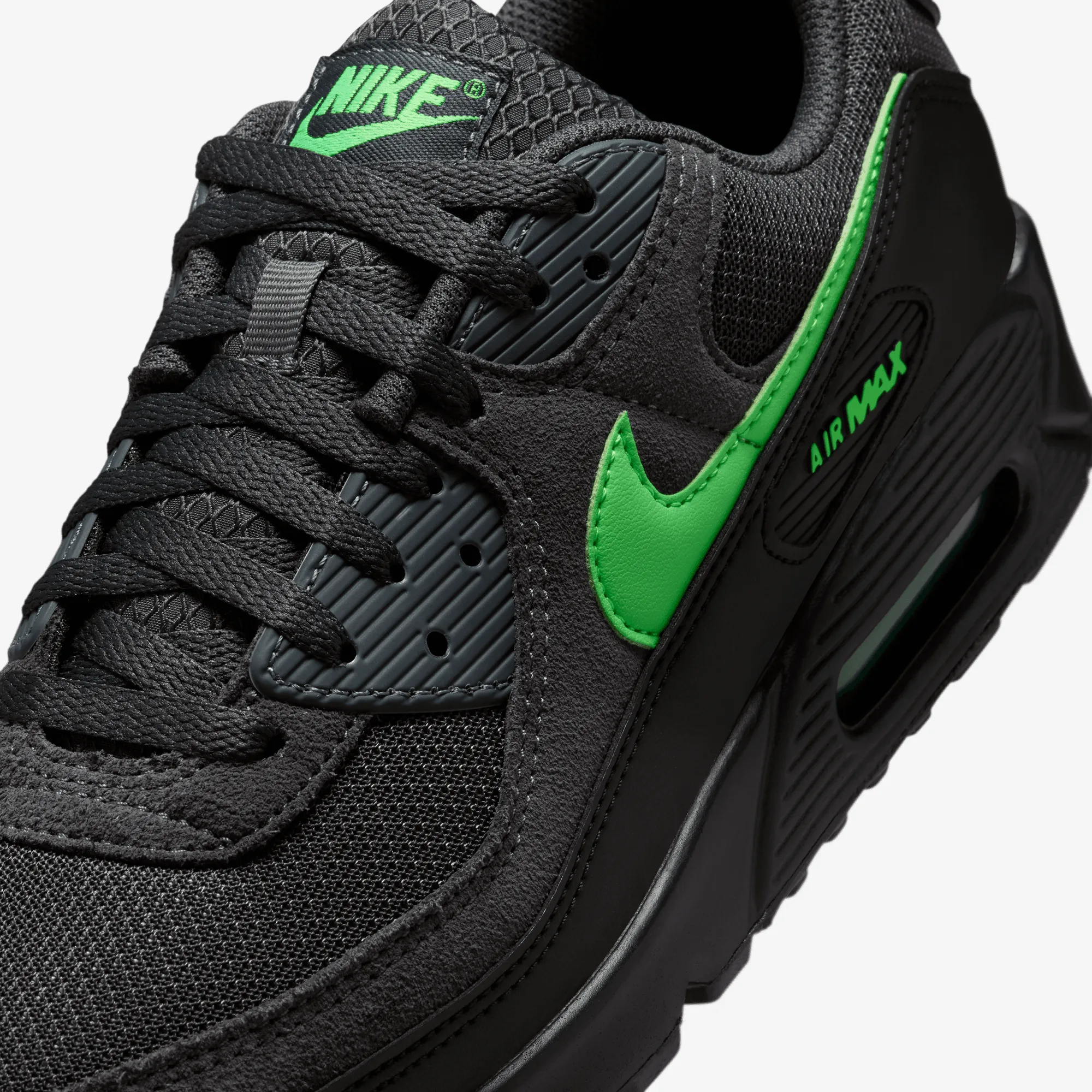 Quick Dry Interior Nike | AIR MAX 90 { ANTHRACITE/GREEN STRIKE-BLACK