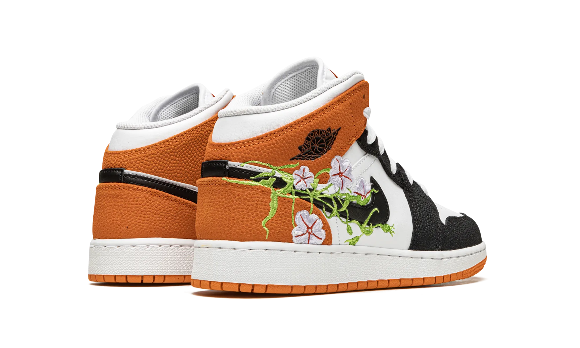 Air Jordan 1 Mid GS "Basketball Blossom" Speed Form Square Toe