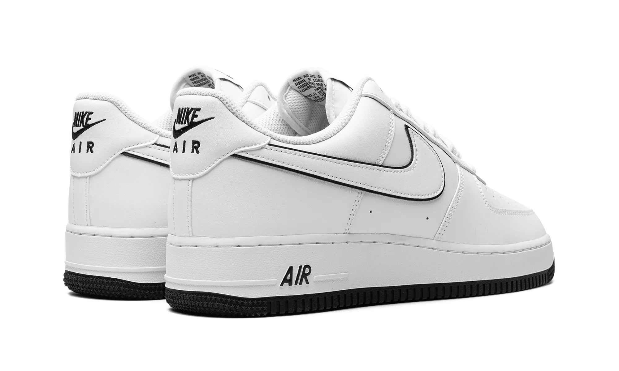 Synthetic Upper lace up closure Air Force 1 Low "White/Black"