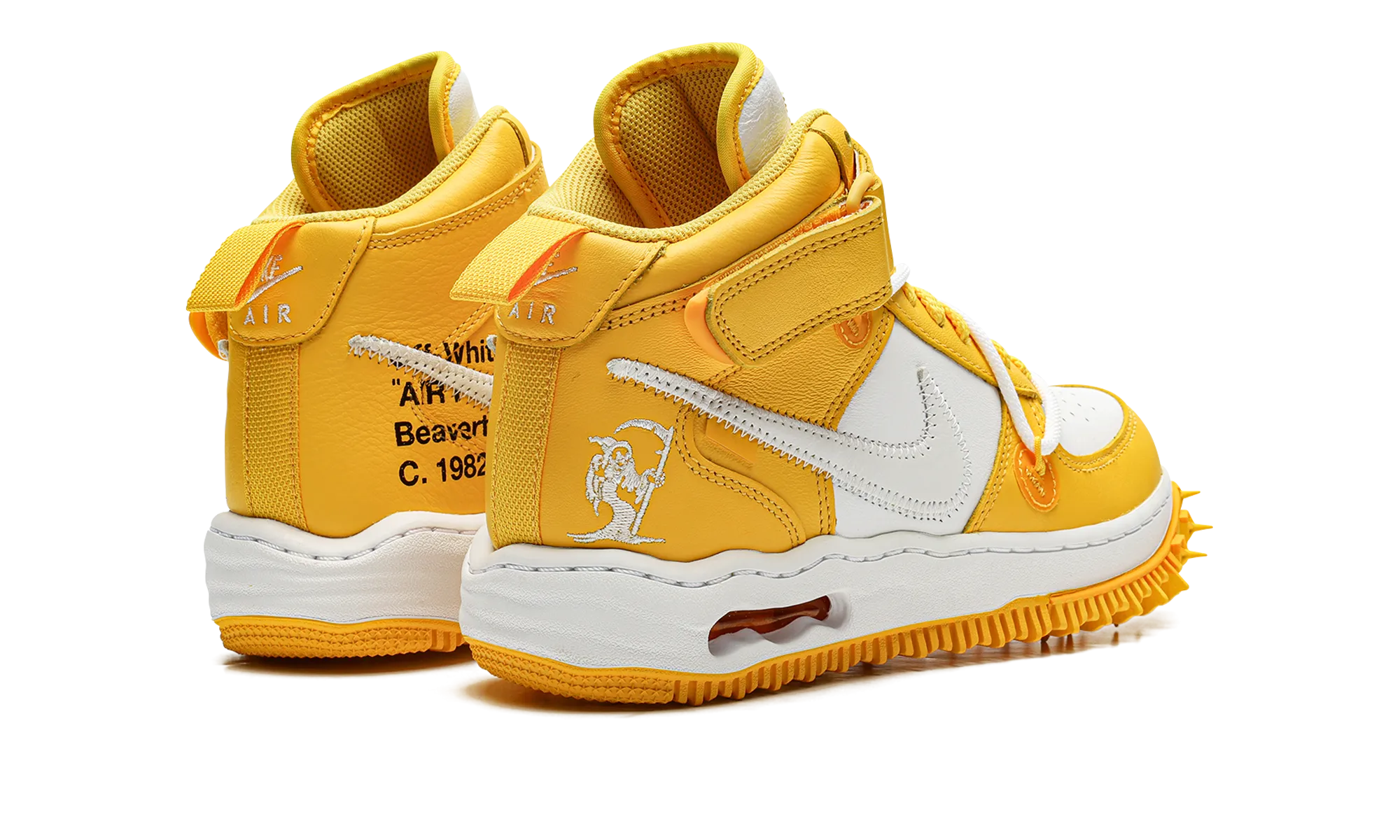 Air Force 1 Mid "Off-White - Varsity Maize" Speed Step Shockproof