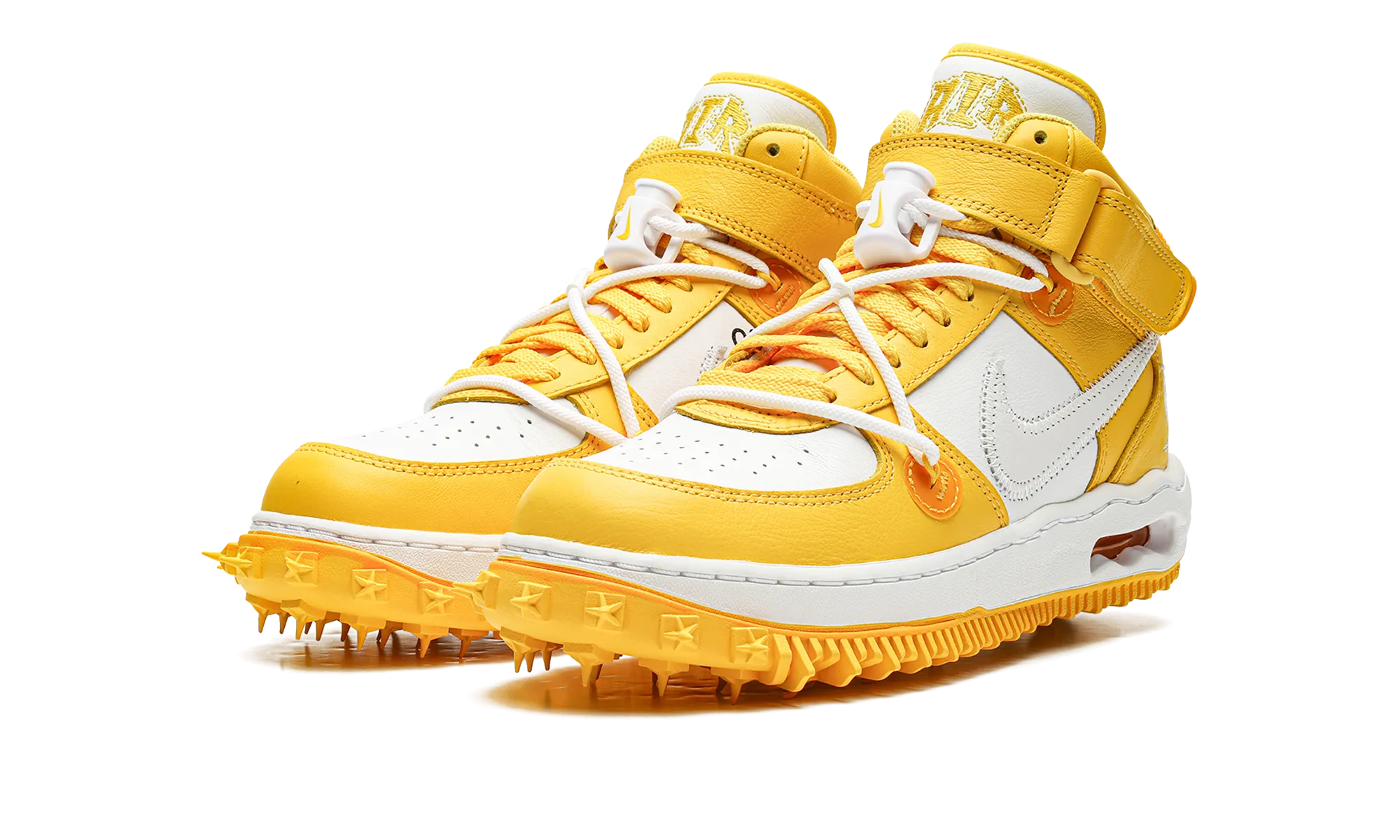 Air Force 1 Mid "Off-White - Varsity Maize" Plush Interior