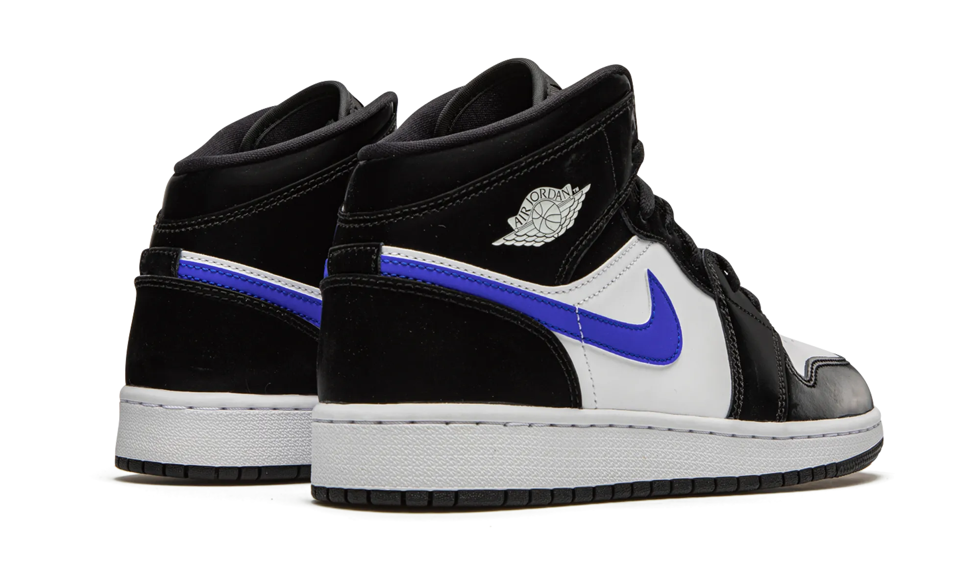 Air Jordan 1 Mid GS "Racer Blue" cool tones
