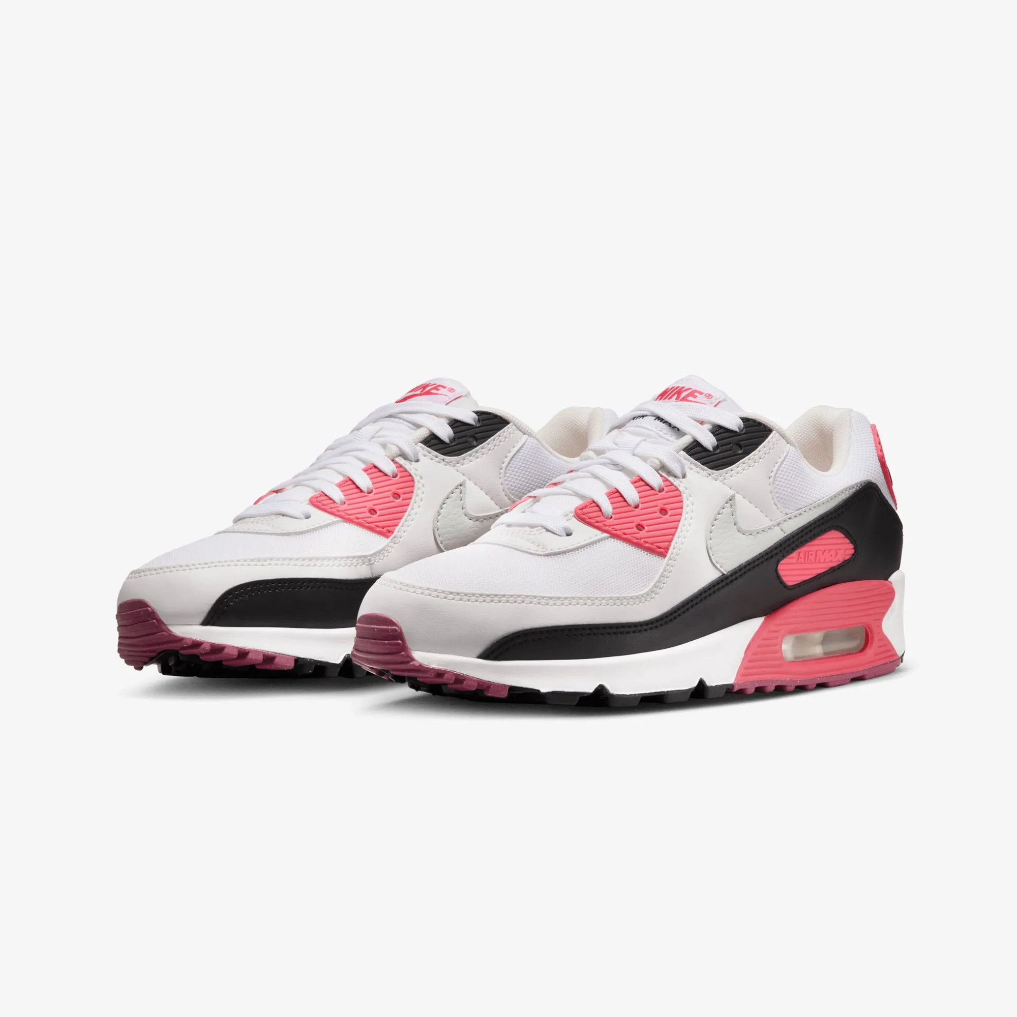 Urban Wear NIKE | AIR MAX 90 { WHITE/LIGHT SILVER-ASTER PINK-BLACK