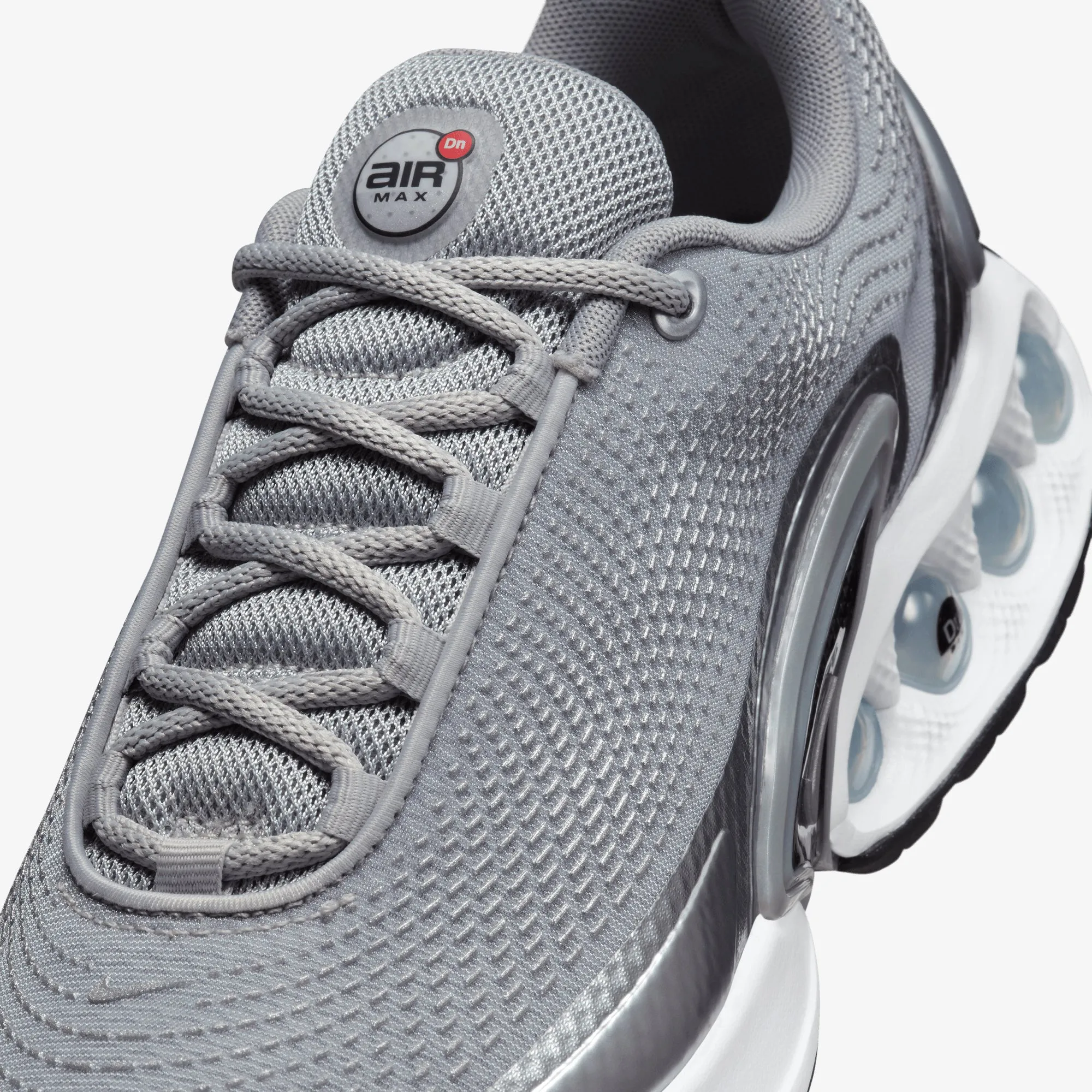 Breathable mesh upper Nike | AIR MAX DN { METALLIC SILVER/METALLIC SILVER-WHITE