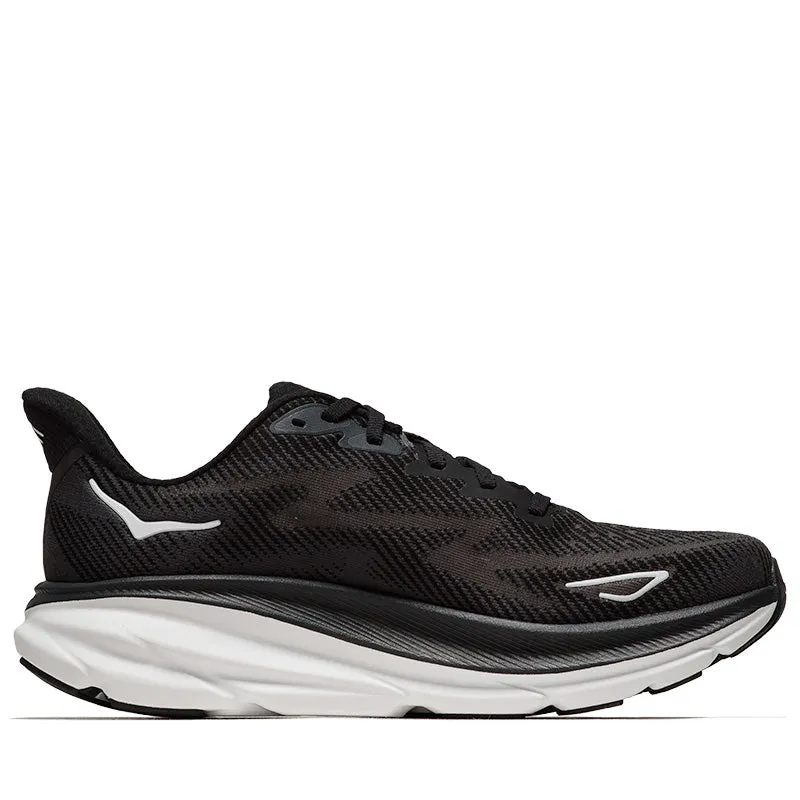 Long Walk OrthoticFriendly Hoka Clifton 9 - Black/White