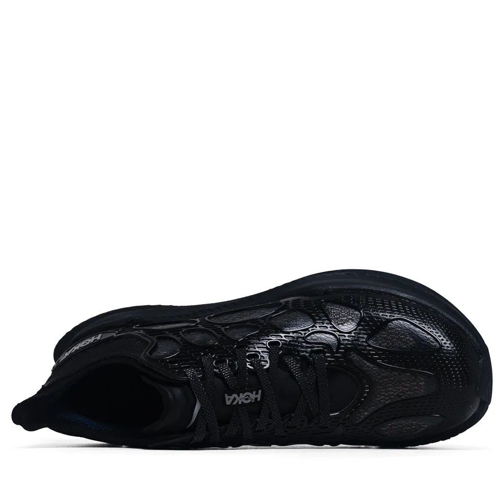 Hoka Mach X Caged - Black/Midnight Blue Cool Touch Multi Density Rubber
