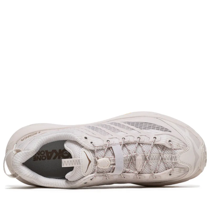Hoka Mafate Three2 Grid - Rose Cream/Stucco Zip Up Design Balanced Control