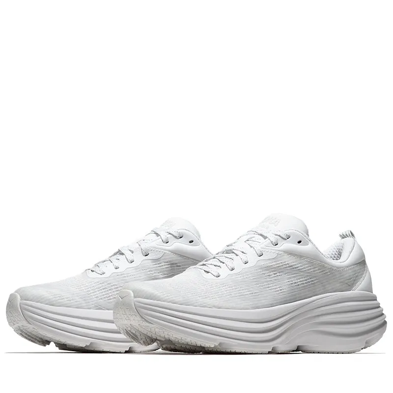Compression Resistant EVA Luxe sole Hoka U Bondi 8 TS Caged - White/Cosmic Grey