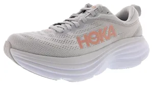 Hoka Women's Bondi 8 Ultra Cushioned Running Shoes waterproof upper shoes Breathable Layer