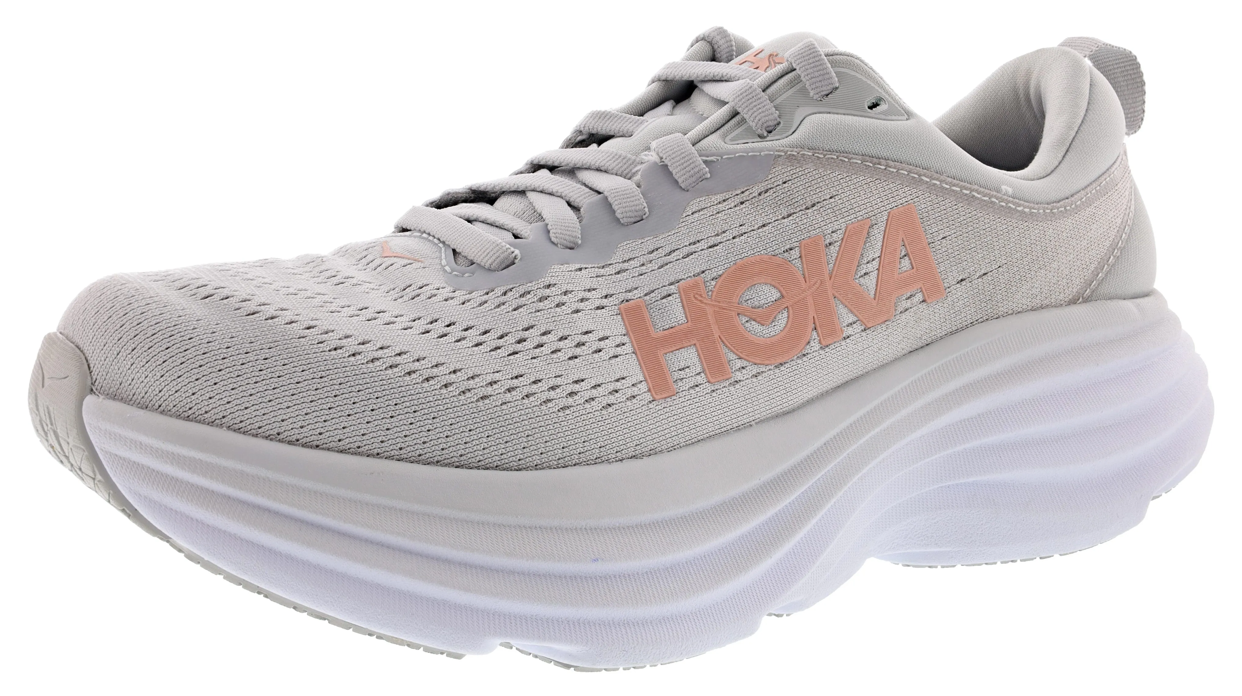 Hoka Women's Bondi 8 Ultra Cushioned Running Shoes Core Balance foot - cushioning running shoes