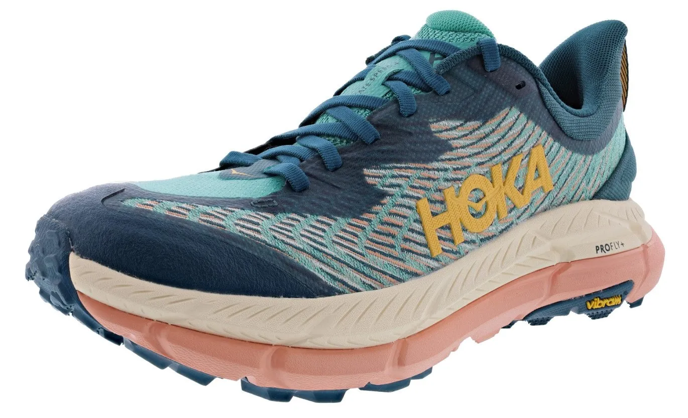 Hoka Women's Mafate Speed 4 Responsive Trail Running Shoes Excellent traction dirt running