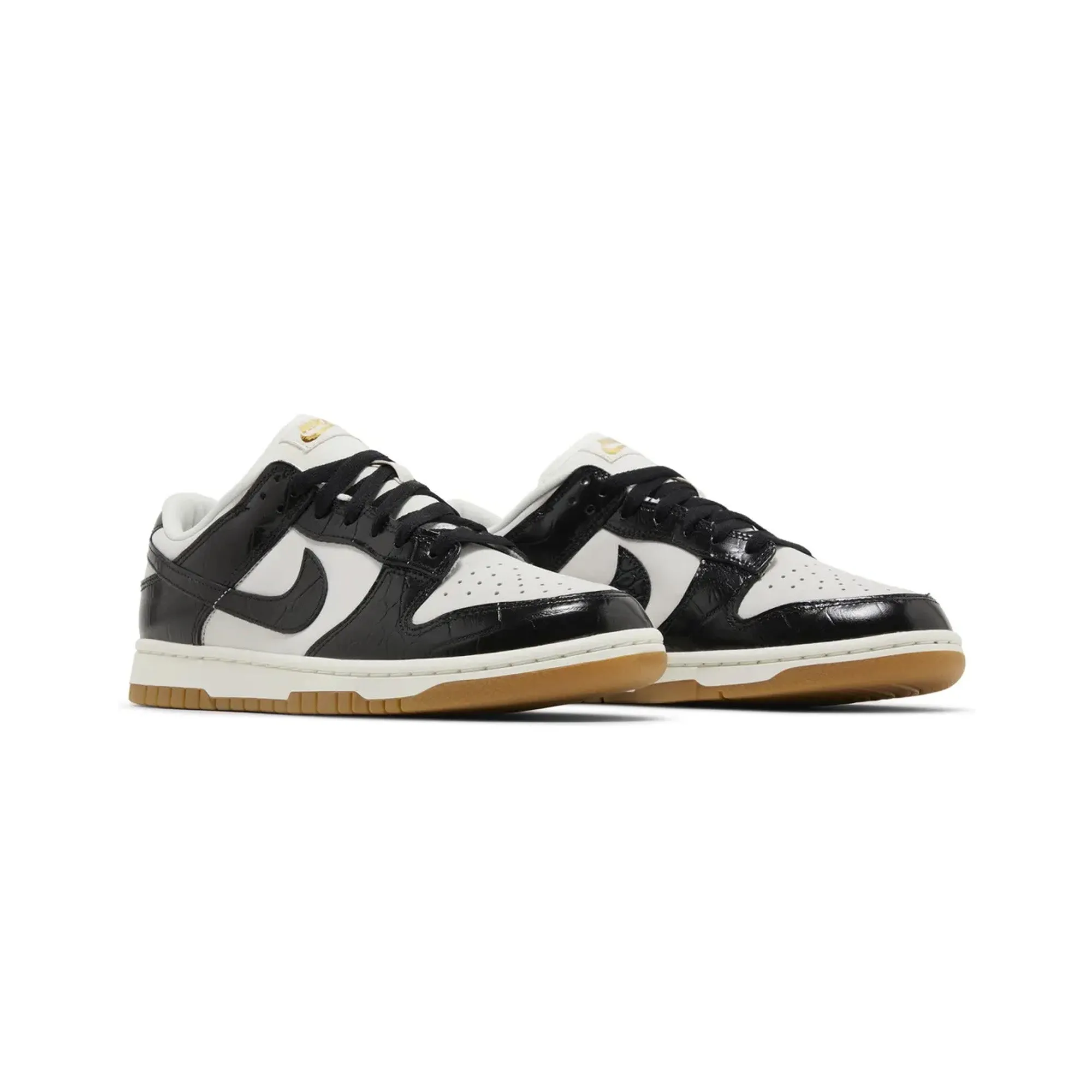 Breathable Ventilation Fitness Trail Nike Dunk Low LX 'Black Croc' Women's (2024)