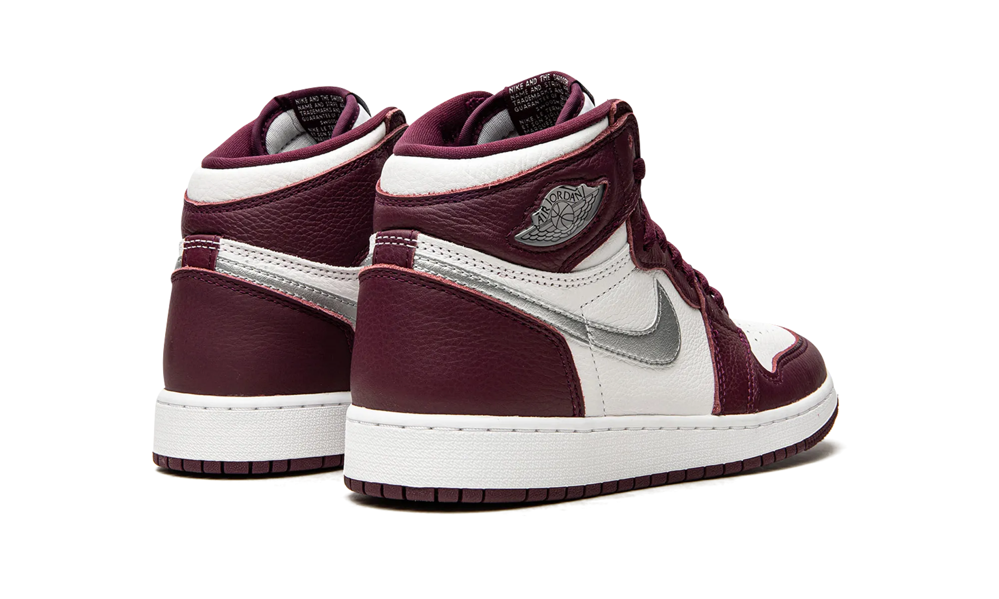 Air Jordan 1 Retro High OG GS "Bordeaux" Crisp Detail Compression Fit