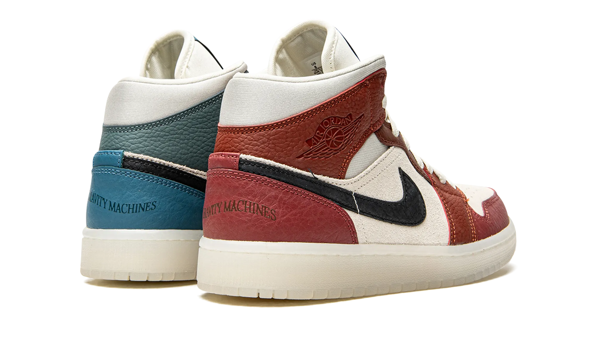 AIR JORDAN 1 MID WMNS "Anti Gravity Machines" Ergonomic Lacing System Reflective details