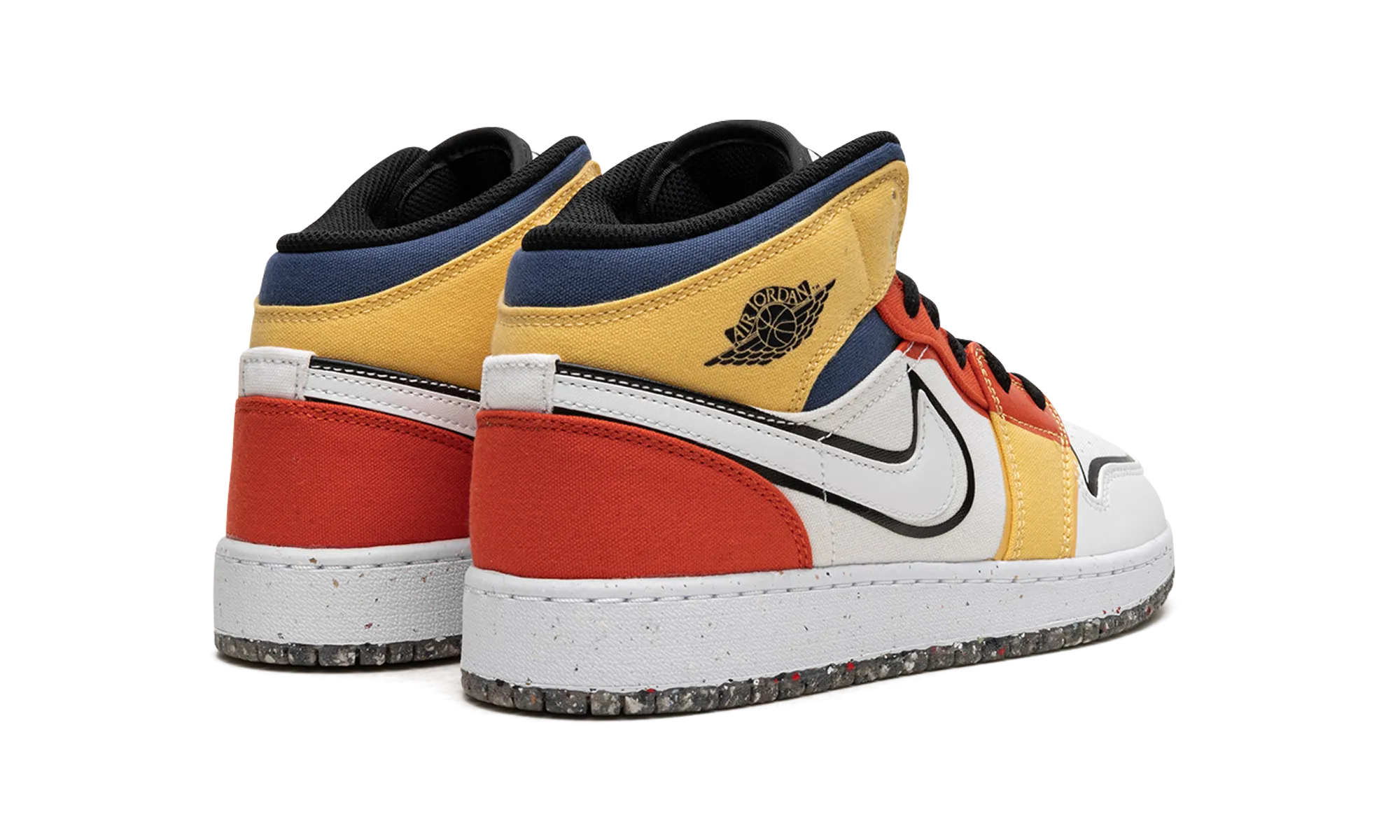 Air Jordan 1 Mid SE GS "Multi-Color Canvas" Everyday Choice