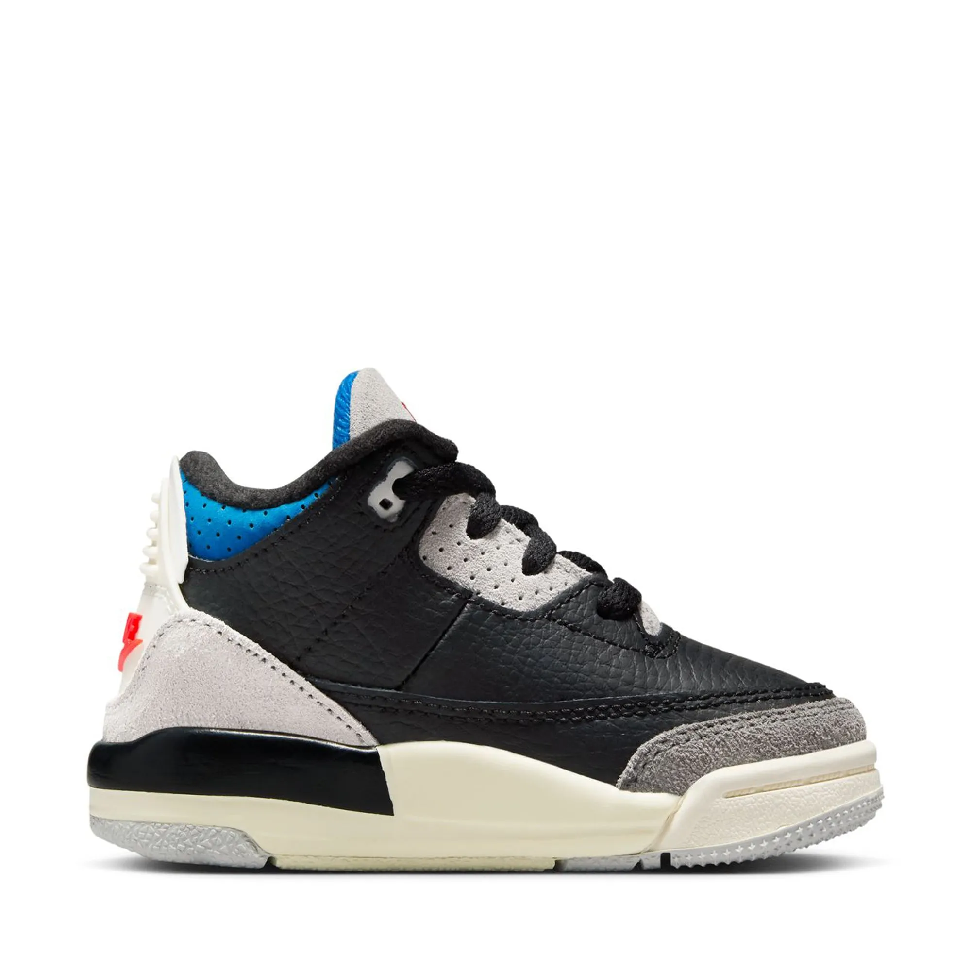 Jordan 3 Retro OG 'Rare Air' (TD) - Black/Chile Red Smart Style Resilient Outsole
