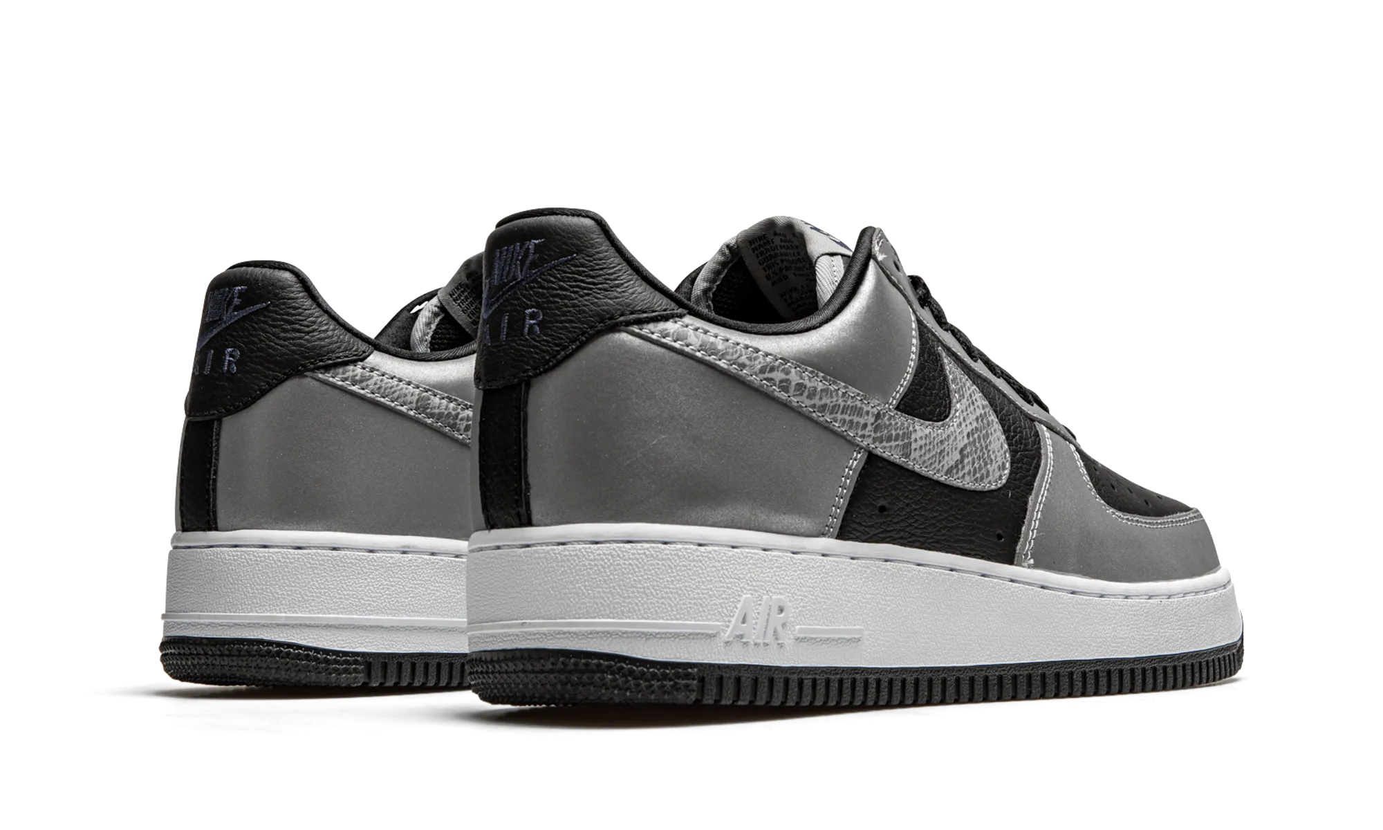 Quick lacing Grip Assist Air Force 1 Low "Silver Snake"