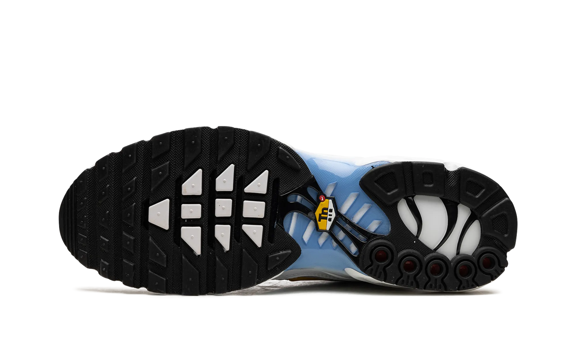 rigid - upper - feature shoes Lightweight Flexibility Air Max Plus "White University Blue"