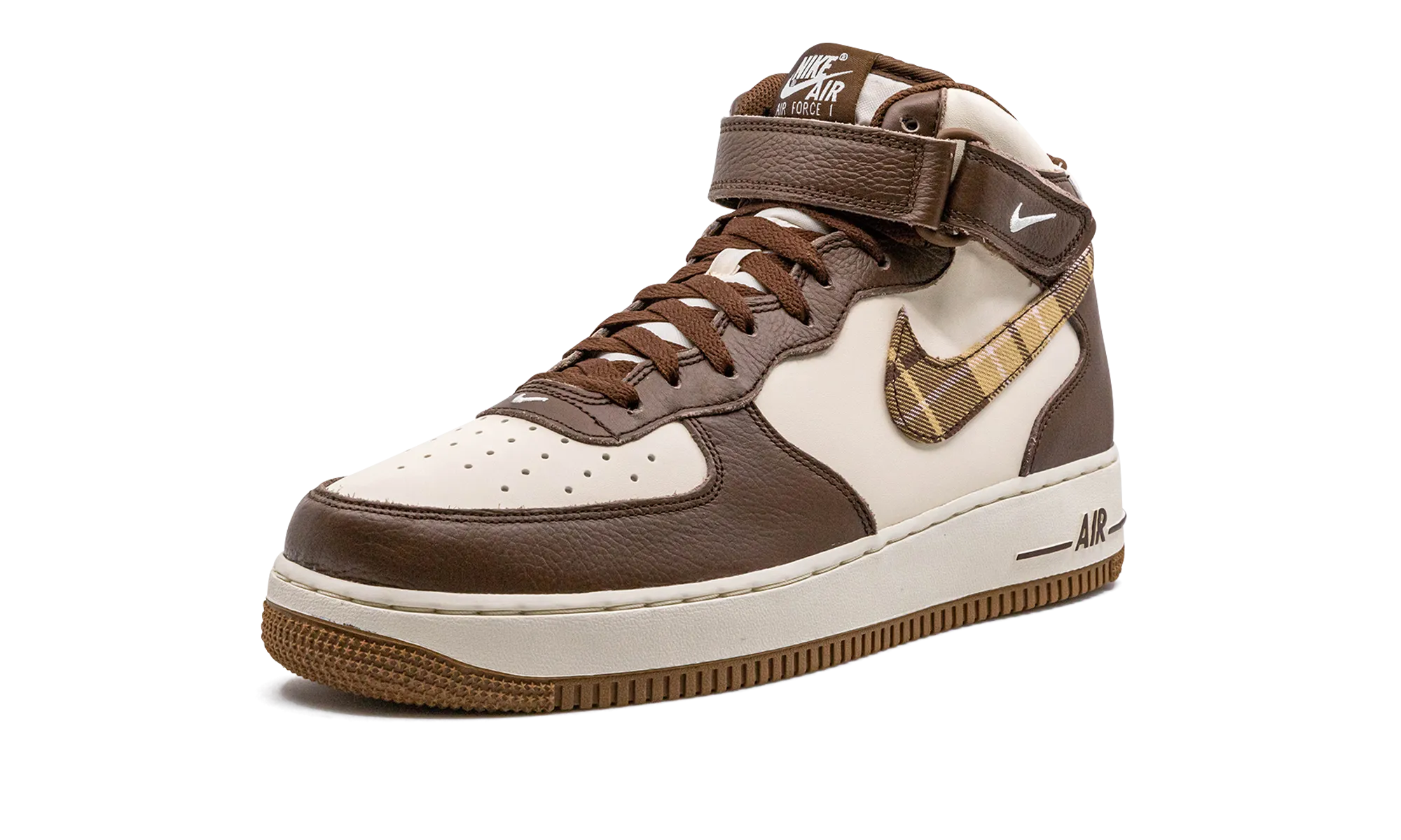 Urban Comfort Air Force 1 Mid "Brown Plaid"